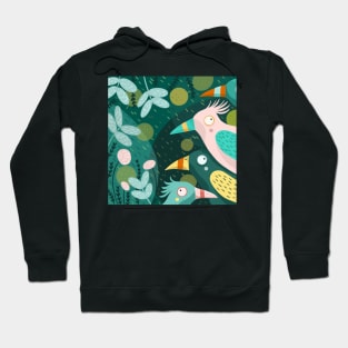 Birds in the jungle Hoodie